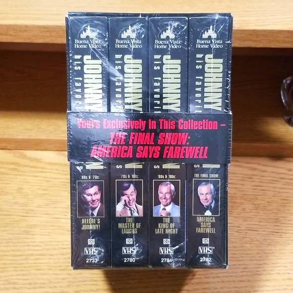 The Johnny Carson Collection Box Set Of 4 VHS Brand New Still Wrapped - Picture 1 of 3